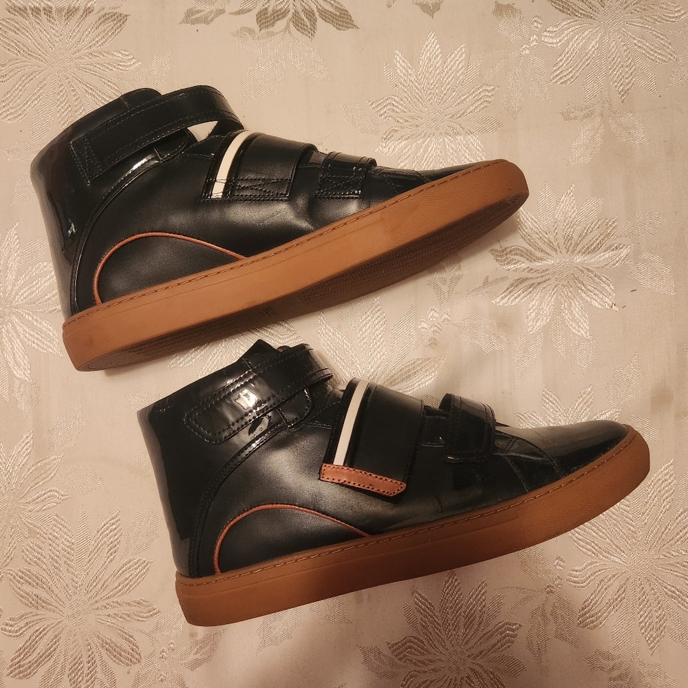 Men's Bally Leather High Top Sneakers